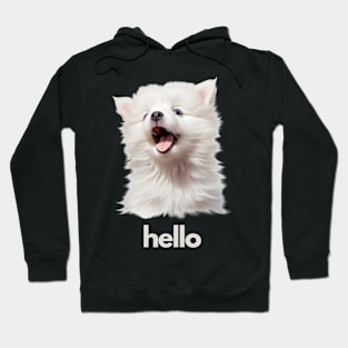 Hello Whithe Puppy! Hoodie